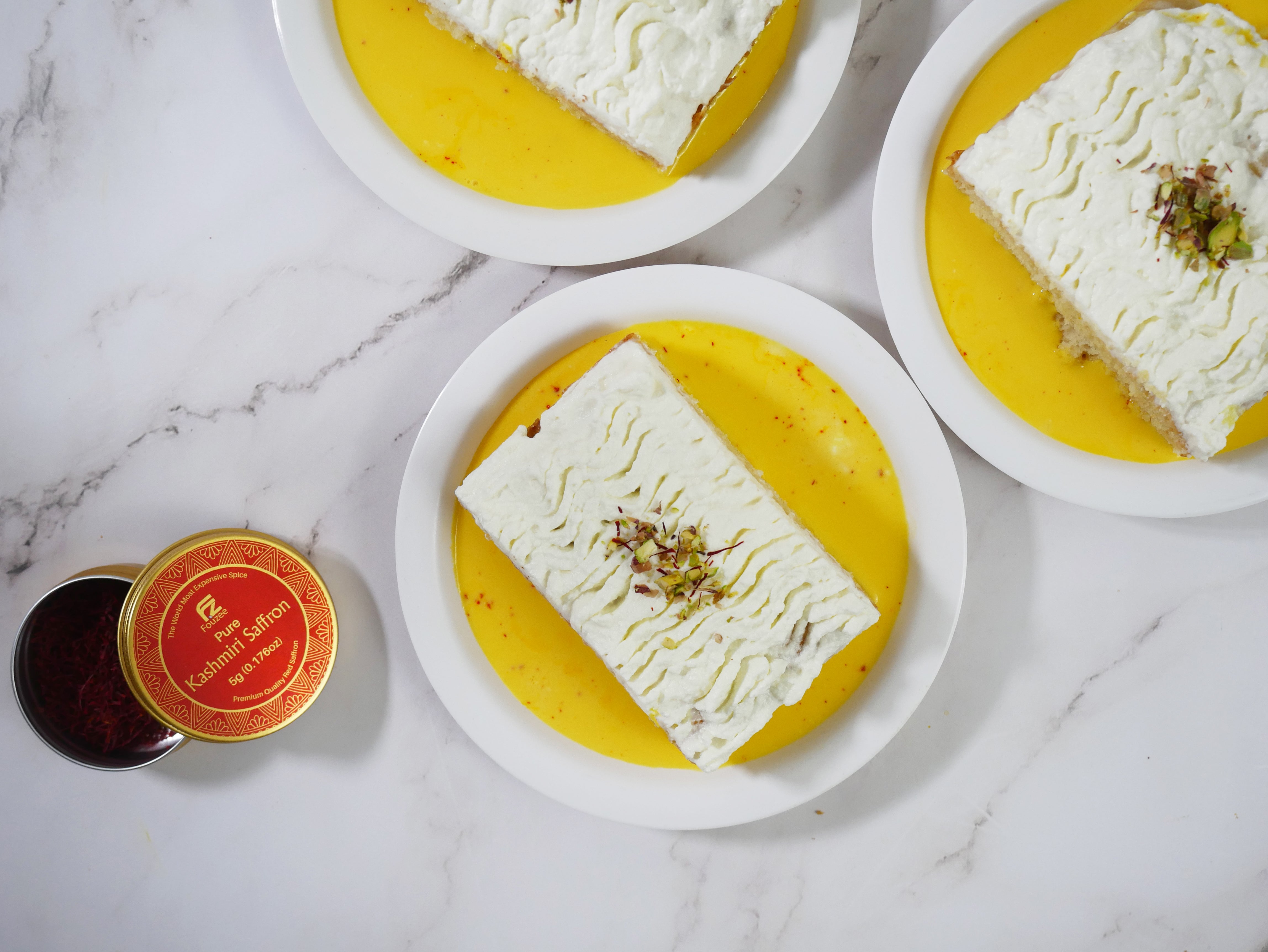 Saffron Tres Leches Cake