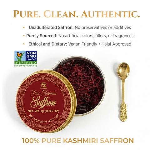 FOUZEE Pure Kashmiri Saffron Threads