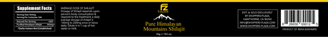 Pure Authentic Himalayan Mountains Shilajit Grade B supplwmwnt fact