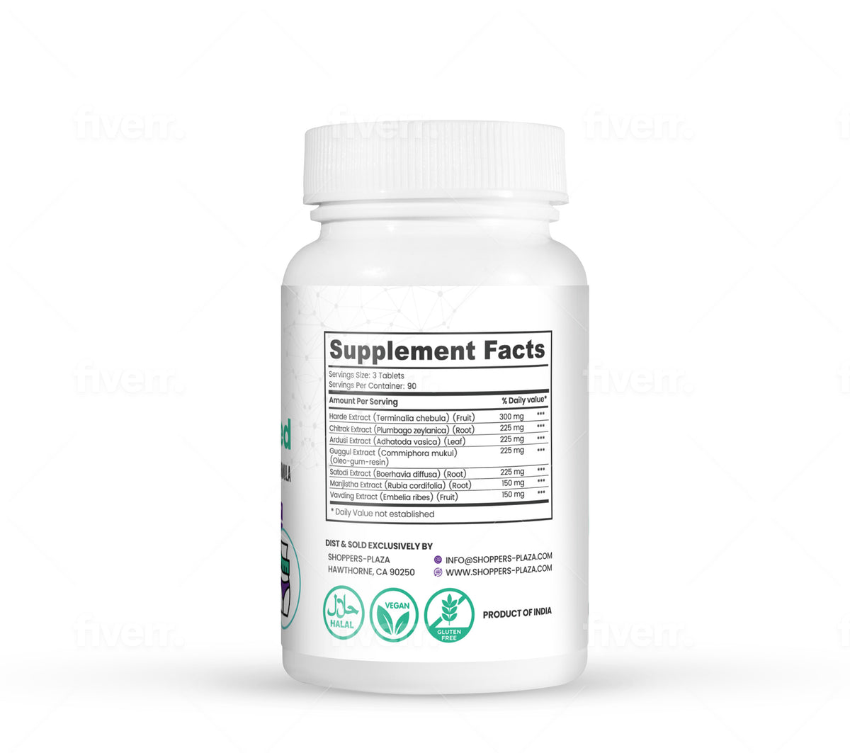 Natural Vegan Appetite Suppressant Weight Loss Dietary Supplement